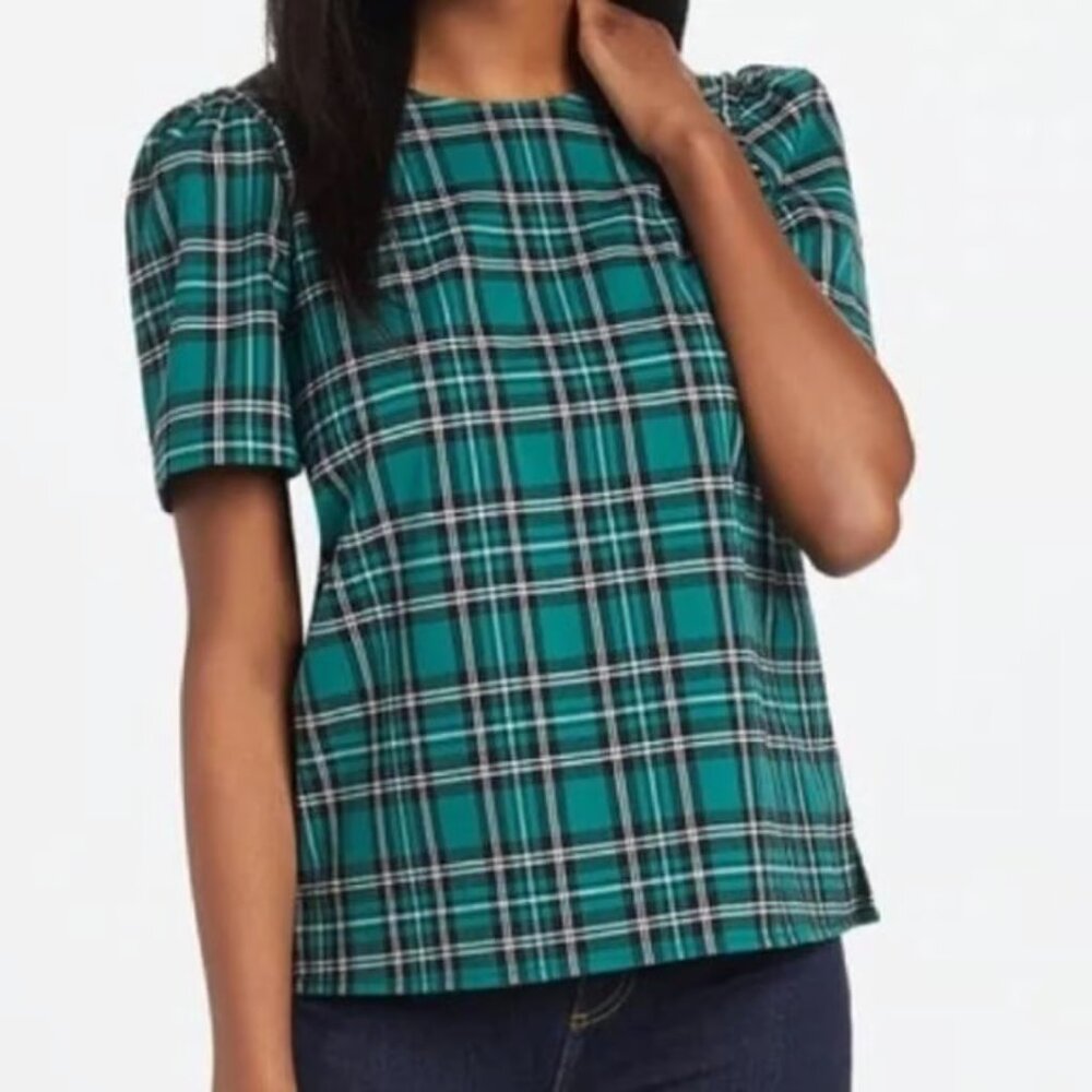 Draper James Angie Check Top